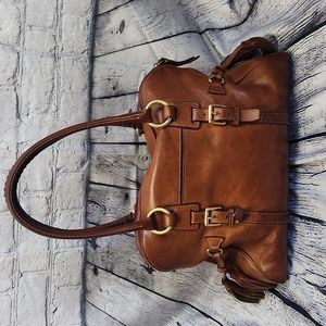 Dooney & Bourke Florentine Leather Satchel Shoulder Bag Purse